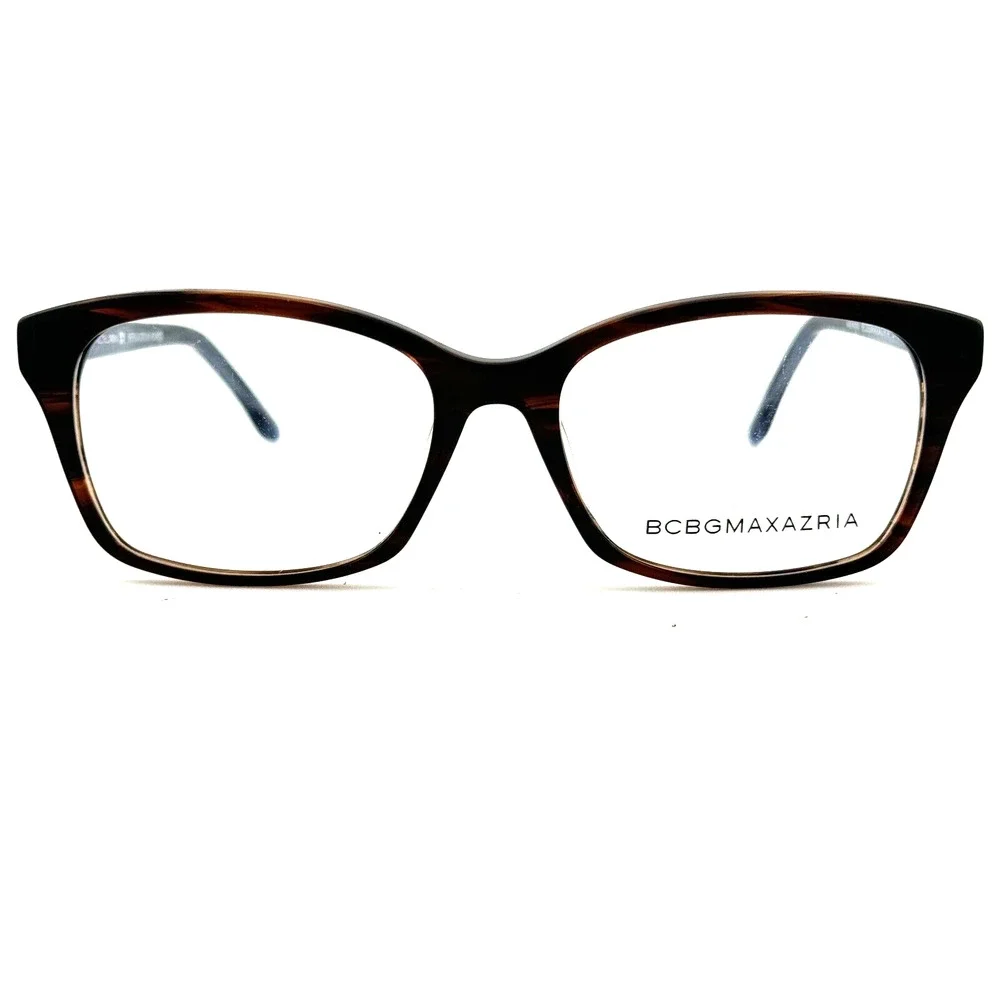 BCBGMAXAZRIA MERISSA Brown Horn‎ EYEGLASSES FRAME 53-16-140mm H13383